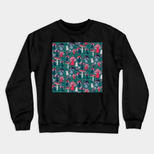 Sponge mushroom Pattern Crewneck Sweatshirt